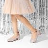 imageDREAM PAIRS Girls Dress Shoes Chunky High Heels Ankle Strap Party Wedding Princess Pump for Little Big KidGold