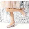 imageDREAM PAIRS Girls Dress Shoes Chunky High Heels Ankle Strap Party Wedding Princess Pump for Little Big KidGold