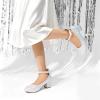 imageDREAM PAIRS Girls Dress Shoes Chunky High Heels Ankle Strap Party Wedding Princess Pump for Little Big KidSilver
