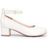 imageDREAM PAIRS Girls Dress Shoes Chunky High Heels Ankle Strap Party Wedding Princess Pump for Little Big KidWhite