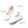 imageDREAM PAIRS Girls Dress Shoes Low Wedge Heels Ankle Strap Wedding Flower Party Pump for Toddler Little Big KidWhite
