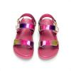 imageDREAM PAIRS Girls Sandals Casual Open Toe Two Adjustable Strapped Sandals with Hook and Loop for Little KidBig KidPinkPurple