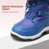 imageDREAM PAIRS Girls Toddler Snow Boots Slip Resistant Faux Fur Lined Mid Calf Little Kids Winter ShoesRoyal Blue