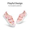 imageDREAM PAIRS Kid Toddler Sneakers Boys Girls Canvas with Cartoon Dual Hook and Loops for School WalkingPink