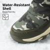 imageDREAM PAIRS Kids Waterproof Snow Boots with Hook and Loop Mid Calf Faux Fur Lining Winter BootsCamoGreen