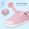 imageDREAM PAIRS Toddler Girls Sneakers Lightweight Comfortable Hook and Loop Casual Walking Cartoon Cute Little Kids ShoesPink