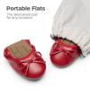 imageDREAM PAIRS Toddler Little Girls Ballet Flats Dress Shoes Mary Janes Ballerina ShoesRed