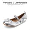 imageDREAM PAIRS Toddler Little Girls Ballet Flats Dress Shoes Mary Janes Ballerina ShoesSilver
