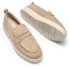 imageDREAM PAIRS Womens Arch Support Slip On LoafersNudesuede