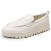 imageDREAM PAIRS Womens Arch Support Slip On LoafersWhitepu
