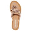 imageDREAM PAIRS Womens Flip Flops Round Toe Multi Strap lightweight Summer Beach Flat Casual Thong SandalsRose Gold