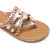 imageDREAM PAIRS Womens Flip Flops Round Toe Multi Strap lightweight Summer Beach Flat Casual Thong SandalsRose Gold