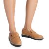 imageDREAM PAIRS Womens Loafers SlipOn Business Casual Work ShoesBrownpu