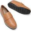 imageDREAM PAIRS Womens Loafers SlipOn Business Casual Work ShoesBrownpu