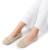 imageDREAM PAIRS Womens Round Toe Foldable Portable Knit Ballet Flats Comfortable Dressy Flats for Work Office Dress Shoes Business CasualNude