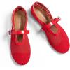 imageDREAM PAIRS Womens Round Toe Mary Jane Ballet FlatsRed
