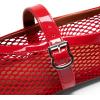 imageDREAM PAIRS Womens Round Toe Mary Jane Ballet FlatsRed