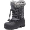 imageDREAM PAIRS Boys amp Girls Waterproof Winter Snow Boots for Little KidBig KidGrey