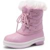 imageDREAM PAIRS Cozy Kids Snow Boots Warm amp WaterResistant Winter Boots with Faux Fur for AllDay Play NonSlip Mid Calf BootsPink