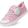 imageDREAM PAIRS Toddler Girls Sneakers Lightweight Comfortable Hook and Loop Casual Walking Cartoon Cute Little Kids ShoesPink