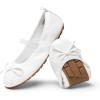 imageDREAM PAIRS Toddler Little Girls Ballet Flats Dress Shoes Mary Janes Ballerina ShoesWhite