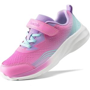 imageDREAM PAIRS Boys Girls Shoes Kids Tennis Sneakers Athletic Running Walking School Gym Lightweight Footwear for LittleBig KidHot PinkBlue