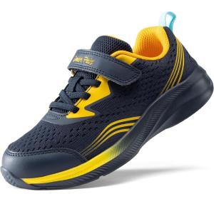 imageDREAM PAIRS Boys Girls Shoes Kids Tennis Sneakers Athletic Running Walking School Gym Lightweight Footwear for LittleBig KidNavyYellow