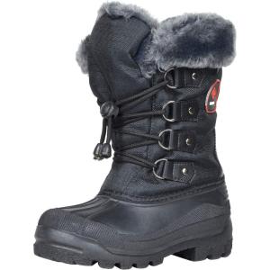 imageDREAM PAIRS Boys amp Girls Waterproof Winter Snow Boots for Little KidBig KidBlack