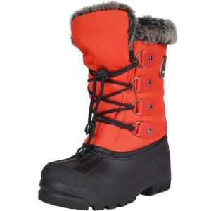 imageDREAM PAIRS Boys amp Girls Waterproof Winter Snow Boots for Little KidBig KidBlackRed