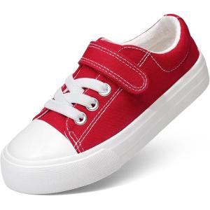 imageDREAM PAIRS Kids Toddler Sneakers Boys Girls Casual Canvas School ShoesRed