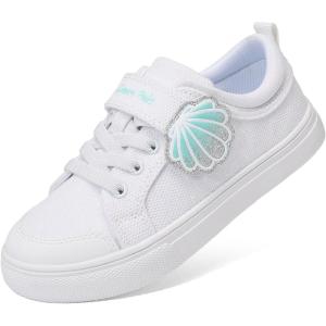 imageDREAM PAIRS Toddler Girls Sneakers Lightweight Comfortable Hook and Loop Casual Walking Cartoon Cute Little Kids ShoesWhite