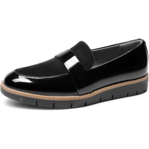 imageDREAM PAIRS Womens Loafers SlipOn Business Casual Work ShoesBlackpat