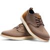 imageBruno Marc Mens KnitFlex Craft Mesh Oxfords Sneakers Casual Dress LaceUp Lightweight Walking Shoes6light Brown