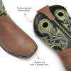 imageDREAM PAIRS Boys Cowboy Boots Kids Classic Western Boots Square Toe Girls Cowgirl Boots for ToddlerLittle KidBig KidBlackTan