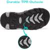imageDREAM PAIRS Boys Girls Outdoor Summer Sport Athletic Sandals for ToddlerLittleBig KidBlackLightGrey
