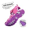 imageDREAM PAIRS Boys Girls Outdoor Summer Sport Athletic Sandals for ToddlerLittleBig KidFuchsiaLightGrey