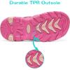 imageDREAM PAIRS Boys Girls Outdoor Summer Sport Athletic Sandals for ToddlerLittleBig KidFuchsiaShellPink