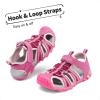 imageDREAM PAIRS Boys Girls Outdoor Summer Sport Athletic Sandals for ToddlerLittleBig KidFuchsiaShellPink