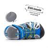imageDREAM PAIRS Boys Girls Outdoor Summer Sport Athletic Sandals for ToddlerLittleBig KidRoyalNeonGreenLightGrey