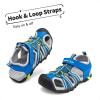 imageDREAM PAIRS Boys Girls Outdoor Summer Sport Athletic Sandals for ToddlerLittleBig KidRoyalNeonGreenLightGrey