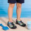 imageDREAM PAIRS Boys Girls Summer Outdoor Athletic Sport Sandals Hiking Beach Casual Closed Toe Adjustable Multicolor for ToddlerLittleBig KidsBlueBlack