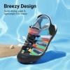 imageDREAM PAIRS Boys Girls Summer Outdoor Athletic Sport Sandals Hiking Beach Casual Closed Toe Adjustable Multicolor for ToddlerLittleBig KidsBlueBlack