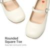 imageDREAM PAIRS Girls Dress Shoes Mary Jane Low Heels Flower Wedding Party Pump Prom Footwear for LittleBig KidsIvory