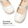 imageDREAM PAIRS Girls Dress Shoes Mary Jane Low Heels Flower Wedding Party Pump Prom Footwear for LittleBig KidsWhite