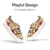 imageDREAM PAIRS Kids Toddler Sneakers Boys Girls Canvas with Cartoon Dual Hook and Loops for School WalkingBrownDinosaur