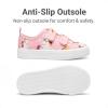 imageDREAM PAIRS Kids Toddler Sneakers Boys Girls Canvas with Cartoon Dual Hook and Loops for School WalkingPink
