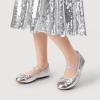 imageDREAM PAIRS Little Girls Toddler Ballet Flats Dress Shoes Mary Janes ShoesSilver