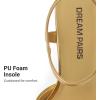 imageDREAM PAIRS Platform Heels for Women Square Toe Chunky High Heels Ankle Strap Sandals for Wedding Party Formal EventGold