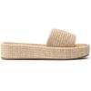 imageDREAM PAIRS Women Platform Slides Sandals Espadrilles Slip On Low Wedge Summer Open Toe Bohemia Dressy Beach Vacation ShoesNatural