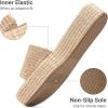 imageDREAM PAIRS Women Platform Slides Sandals Espadrilles Slip On Low Wedge Summer Open Toe Bohemia Dressy Beach Vacation ShoesNatural